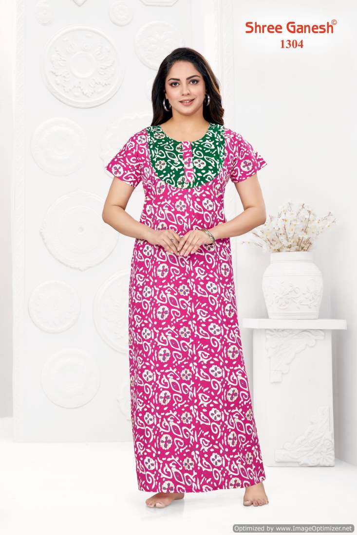 Kavya Nighties Vol 3 By Shree Ganesh Cotton Printed Night Wear Nighty Wholesale Online